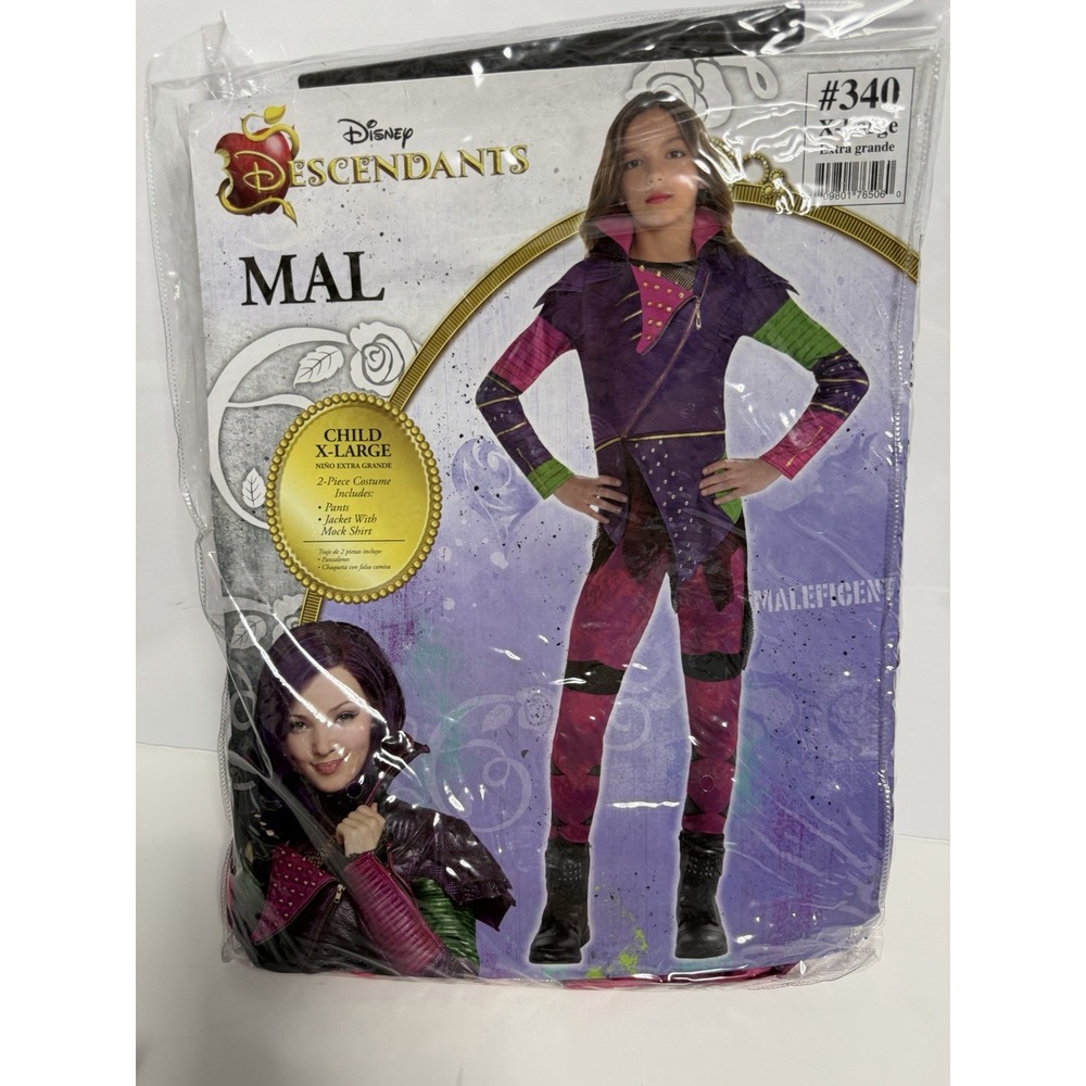 Disney Descendants MAL Original Girls Deluxe Costume XL 14-16 RARE NEW H-3